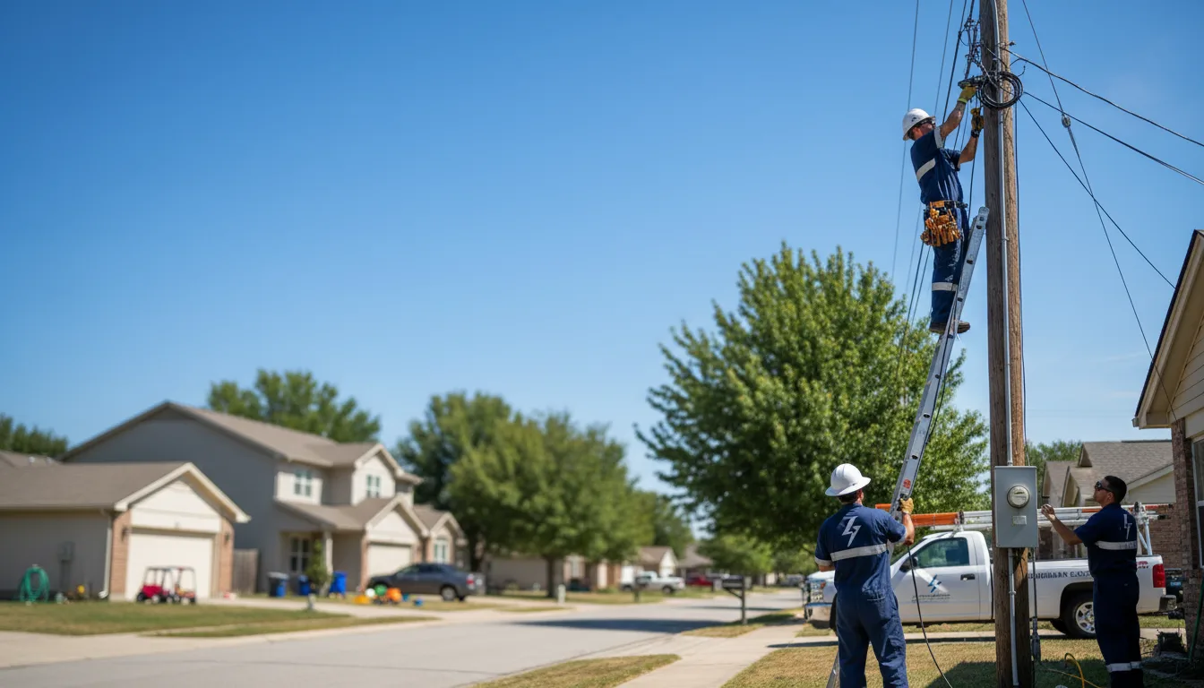 Residential electrician providing installation services in Longview, IL